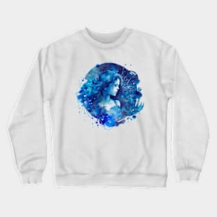 Watercolor Zodiac - Aquarius Crewneck Sweatshirt